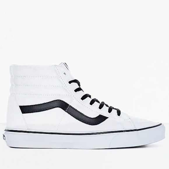 vans sk8 hi true white high top trainers